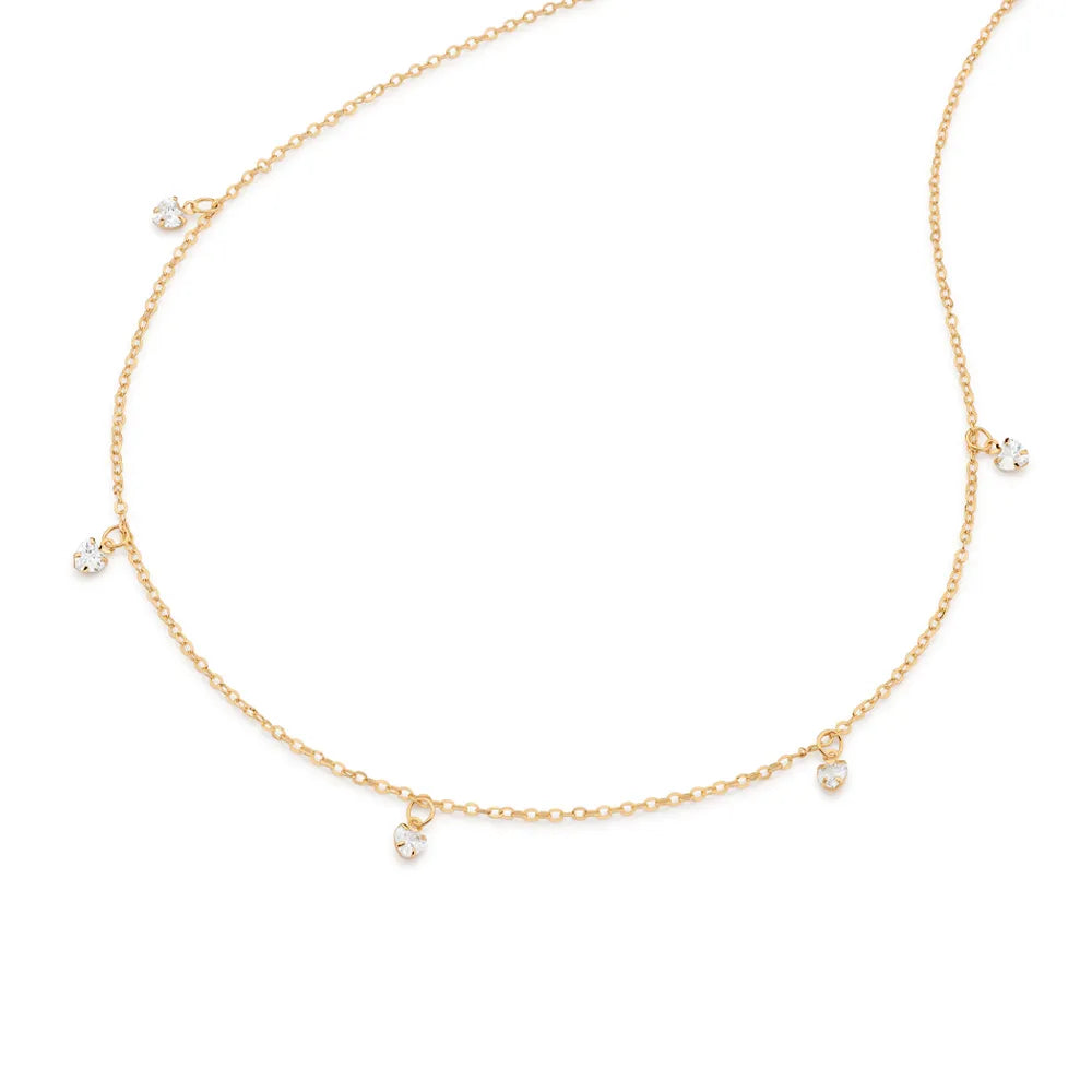 GARGANTILHA BANHADA A OURO 18K COM ZIRCÔNIA - TAM.45 5326104506 5326104506