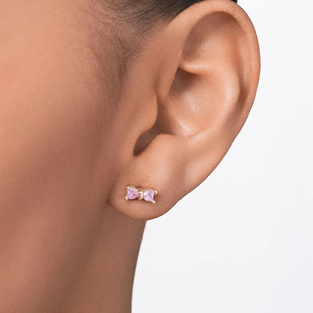 BRINCO LAÇO BANHADO A OURO 18K COM ZIRCÔNIAS - TAM.ÚNICO 5275350097