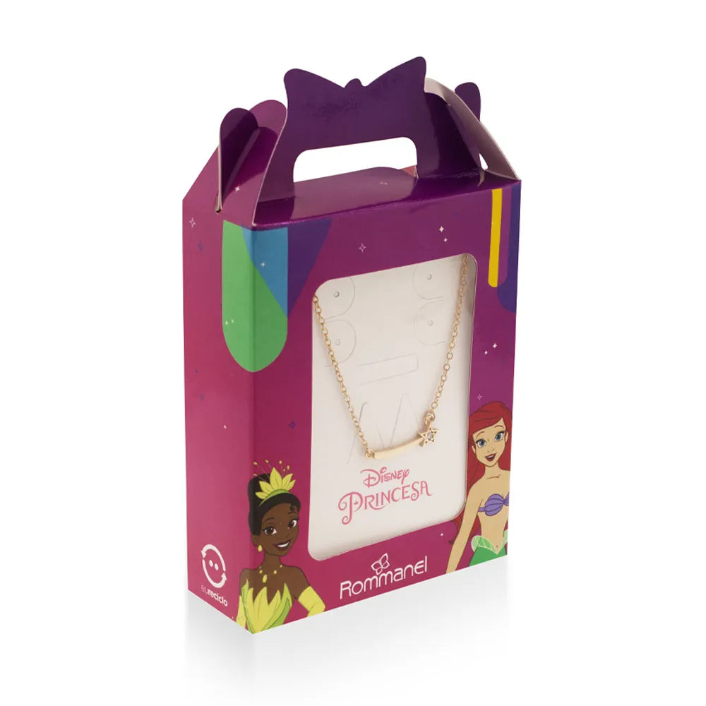 GARGANTILHA VARINHA DE CONDÃO BIBBIDI BOBBIDI BOO BANHADA A OURO 18K COM ZIRCÔNIA - TAM.42 5326074206 5326074206