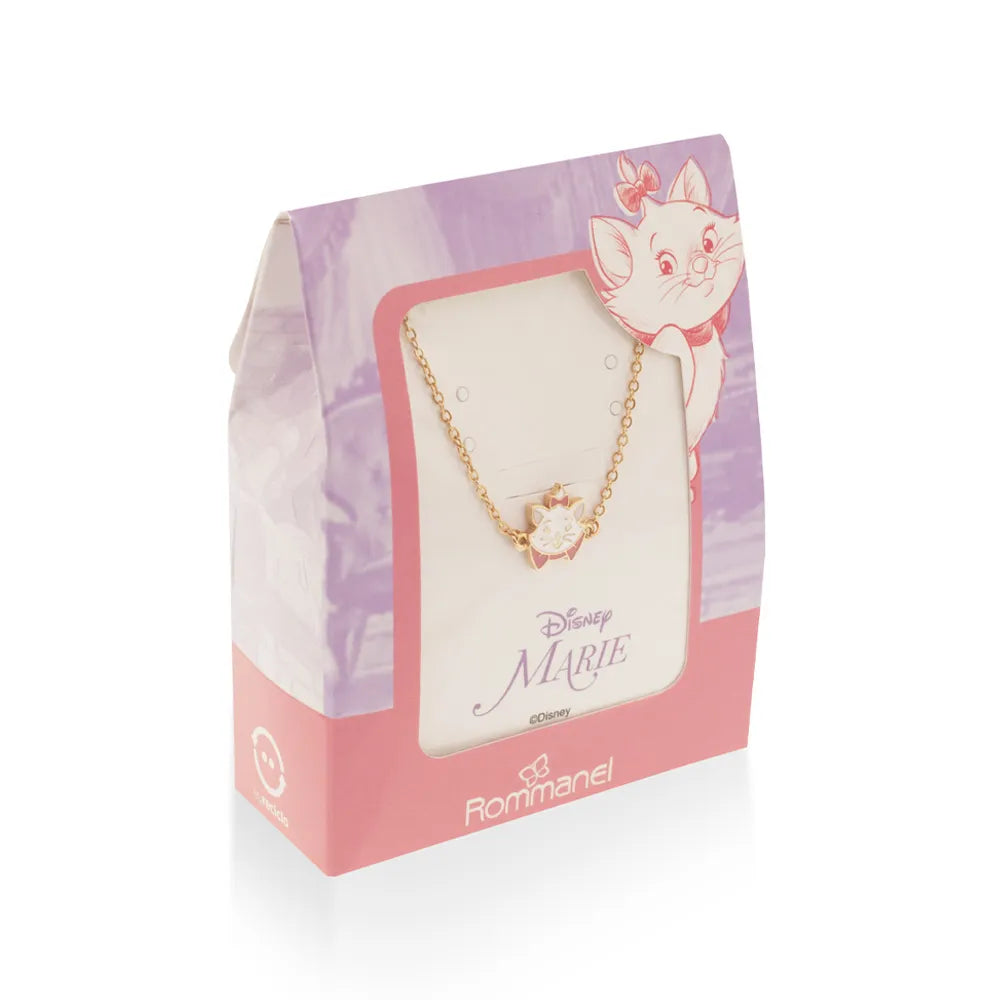 PULSEIRA GATA MARIE BANHADA A OURO 18K COM APLICAÇÃO DE RESINA - TAM.16 5522151639 5522151639