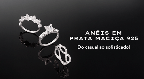 Anéis em prata maciça 925