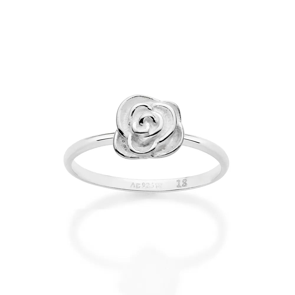 ANEL SKINNY COM ROSA DE PRATA MACIÇA 925 8103651200