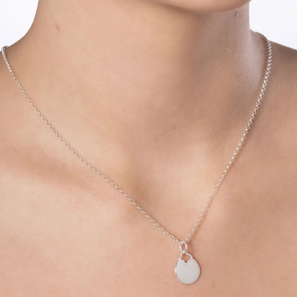 PINGENTE PERSONALIZÁVEL COM LOGO ROMMANEL VAZADO DE PRATA MACIÇA 925 - TAM.ÚNICO 8402880000 8402880000